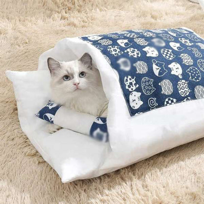 🐱Pohyblivý zimní teplý kočičí domeček pro malé domácí mazlíčky
