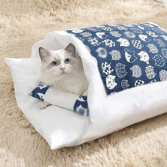 🐱Pohyblivý zimní teplý kočičí domeček pro malé domácí mazlíčky