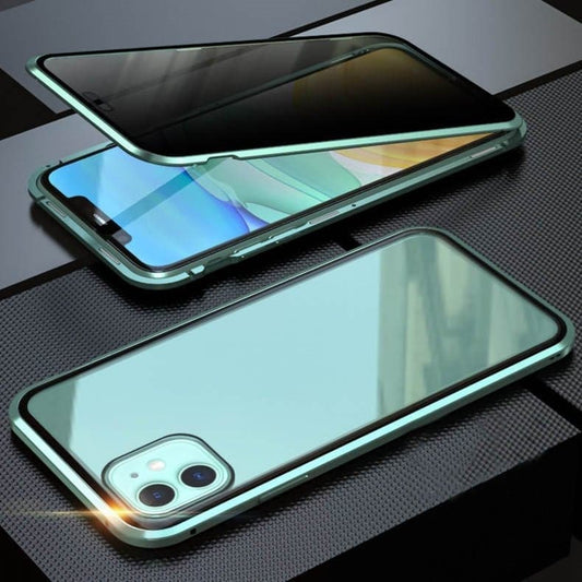 ✨ Magnetický iPhone Tok s privátním sklem a kovovým rámečkem 📱🔒