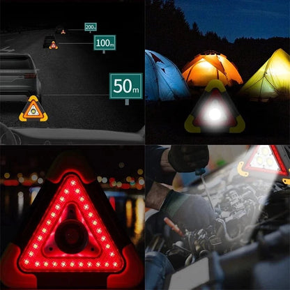 🛑2-IN-1 Solární nouzové trojúhelníkové výstražné světlo u silnice
