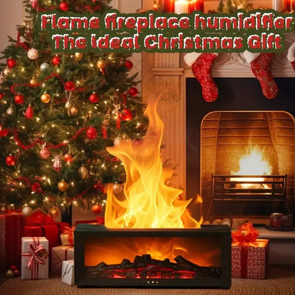 🔥Zvlhčovač vzduchu s difuzérem plamene krbu a dálkovým ovládáním