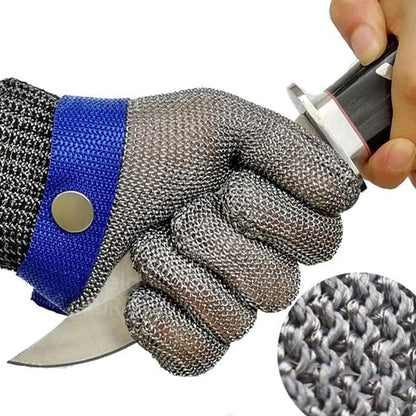 A🧤 NYNÍ S 50% SLEVOU! 🥩 Rukavice z nerezové síťoviny – nejvyšší úroveň ochrany proti proříznutí (9) – ideální pro řezníky a kuchaře – už žádné úrazy nožem! 🔪🚫