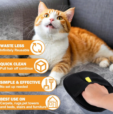 🐾🧤 Elektrostatické rukavice na odstraňování zvířecích chlupů