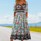 【S-4XL】👗Boho dlouhé šaty s potiskem