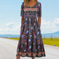 【S-4XL】👗Boho dlouhé šaty s potiskem