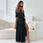 【💖2024 Nové výrobky】👗Elegantní, sexy dámské šaty se špičatým výstřihem