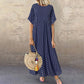 Dámské šaty Polka Dot Print Casual Maxi Dress