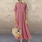 Dámské šaty Polka Dot Print Casual Maxi Dress