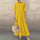 Dámské šaty Polka Dot Print Casual Maxi Dress