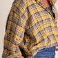 🏆Dámská kostkovaná košile s knoflíky Mineral Washed Button Down