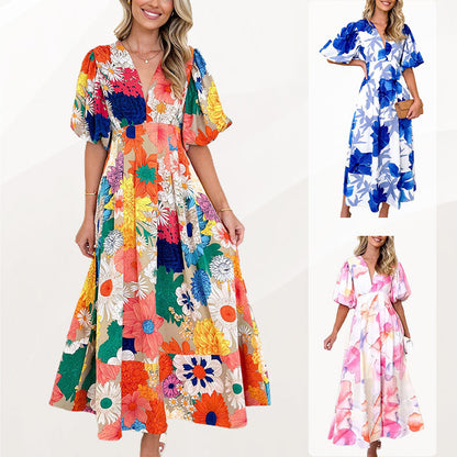 💖Bublina rukáv Upscale elegantní šaty