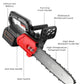 Akumulátorová lithiovo-iontová řetězová pila 🪚 — Motor z čisté mědi | Rychlý řez bez zasekávání | Bezpečnost proti náhodnému spuštění | Odštěpovač třísek | Všestranná pro zahradničení, prořezávání větví a řezání topného dřeva 🔥