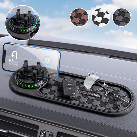Protiskluzová podložka na palubní desku automobilu s držákem na telefon