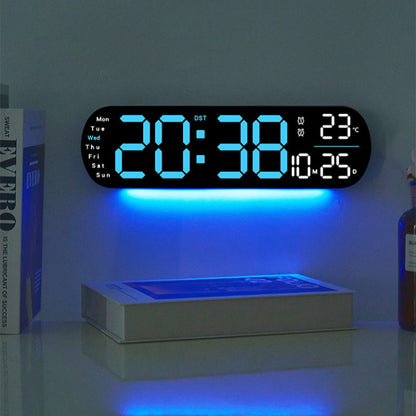 Multifunkční dekorativní digitální nástěnné hodiny LED