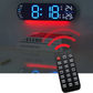 Multifunkční dekorativní digitální nástěnné hodiny LED