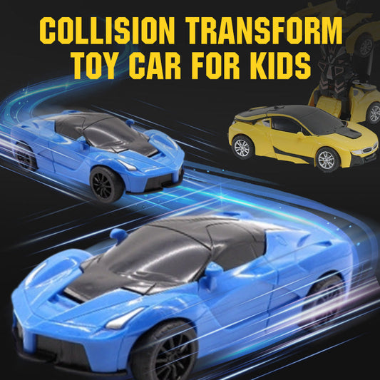 🚗Hračka autíčko s transformací při srážce pro děti