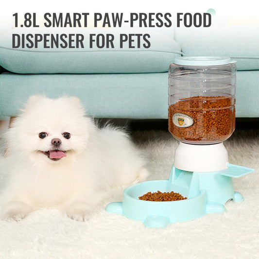 🐱Dávkovač krmiva Smart Paw-Press o objemu 1,8 l pro domácí mazlíčky
