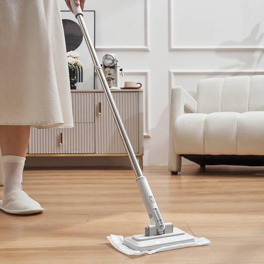 Zatahovací mini plochý mop s uchopením Snap Grip