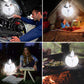 🏕️ Osvětlete kdekoli – Skládací solární lucerna ve tvaru míče s háčkem a více režimy – platba na dobírku 💡