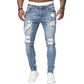 🔥Stylové pánské skinny džíny s efektem opotřebení