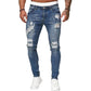 🔥Stylové pánské skinny džíny s efektem opotřebení