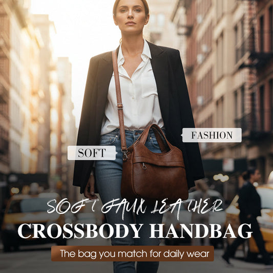 Dámská kabelka crossbody z měkké umělé kůže