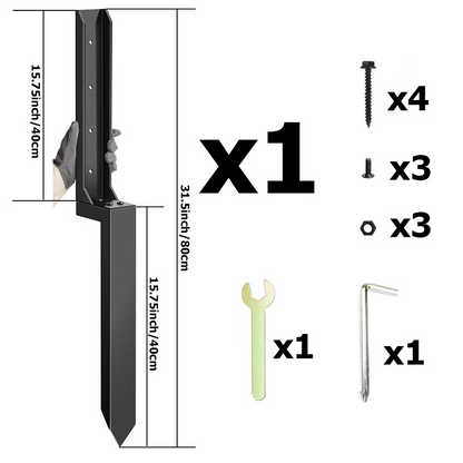 🔩🛠️Sada pro opravu plotových sloupků pro náročné podmínky