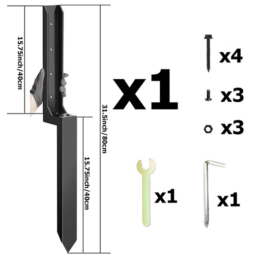 🔩🛠️Sada pro opravu plotových sloupků pro náročné podmínky