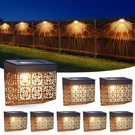 Solární LED duté nástěnné světlo pro cestu a zahradu