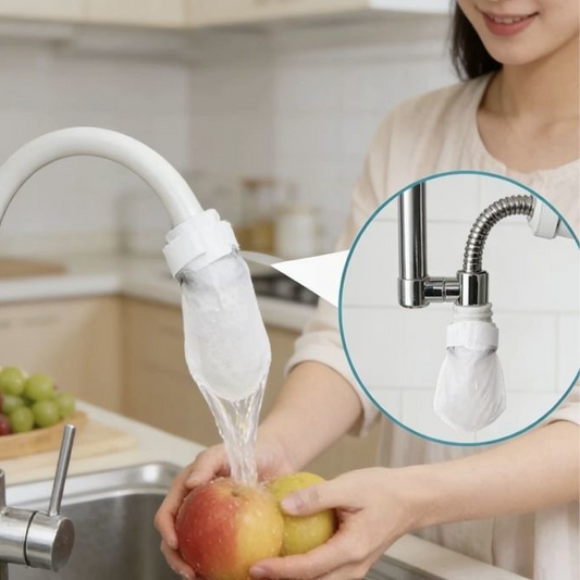 Filtr kuchyňské baterie s ochranou proti stříkající vodě pro odstranění usazenin a rzi