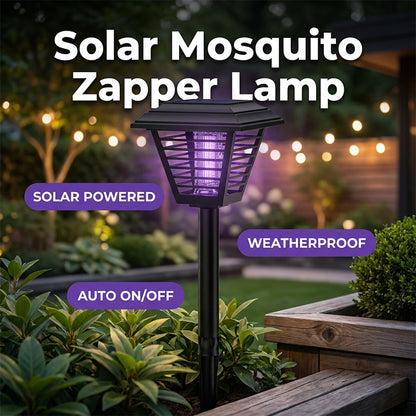 💡 Osvětlete a zbavte se komárů – Solární zahradní lampa s UV lapačem hmyzu – platba na dobírku 🦟☀️