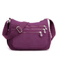 Lehká nylonová crossbody taška s více kapsami