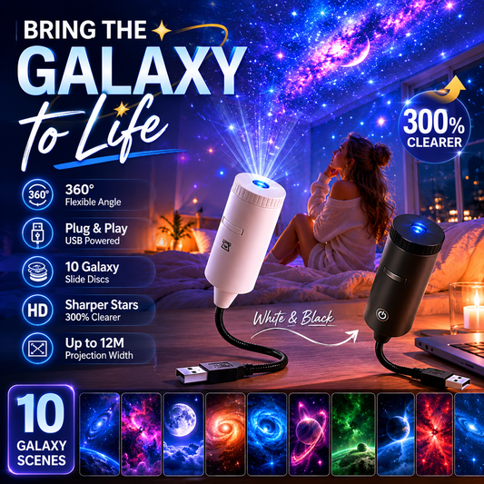 ✨ Proměňte svůj pokoj v galaxii – Plug-and-play HD hvězdný projektor s 10 vesmírnými snímky – platba na dobírku 🌌