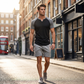 📢📢 SLEVA 50 % !! ⏰Pánské sportovní tričko s V-výstřihem a raglánovými rukávy