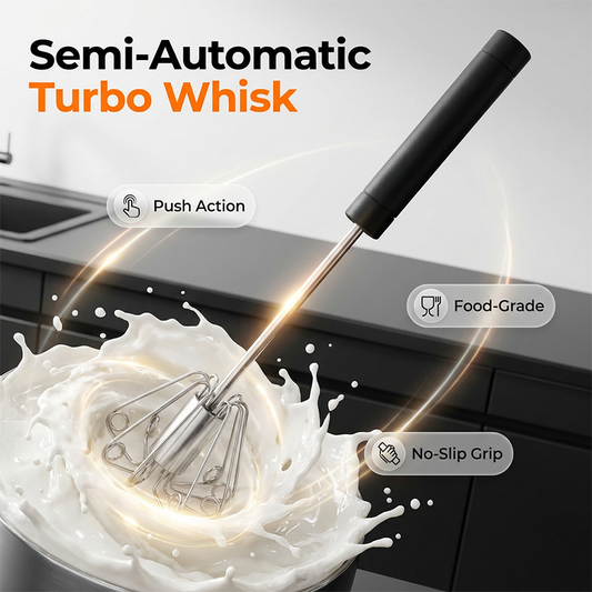 Rozšlehejte vejce během vteřin bez elektřiny – poloautomatická turbo metla. Na dobírku! 🥚