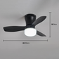 Dálkově ovládané LED stropní ventilátorové světlo