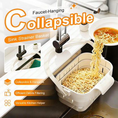 ❄️Letní fresh 50% SLEVA!🍜Skládací odkapávací koš na dřez k baterii – Úspora místa hygienický a multifunkční