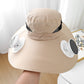 Ultralehký solární ventilátorový sluneční klobouk