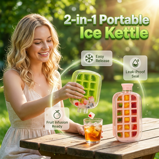 🍹❄️ ČASOVĚ OMEZENÁ NABÍDKA! Forma na kostky ledu 2 v 1 – připravte si ochucený led do vody, džusu, čaje a koktejlů 🥤