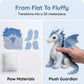 Patchworková sada Ice Dragon s motivem plsti - sada na šití Arctic Winter Guardian
