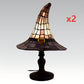 Okouzlující vitrážová lampa s čarodějnicí