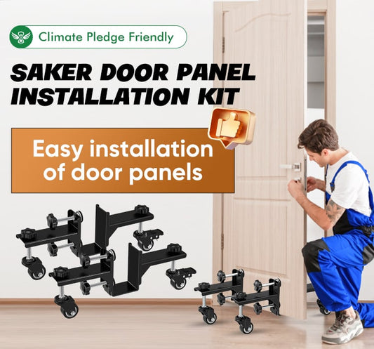 🚪🔧 Sada pro instalaci dveřních panelů Saker – instalace dveří samostatně, nosnost 227 kg. SLEVA 50 %! 🔥
