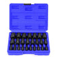 Sada vytahovačů poškozených šroubů s úložným pouzdrem