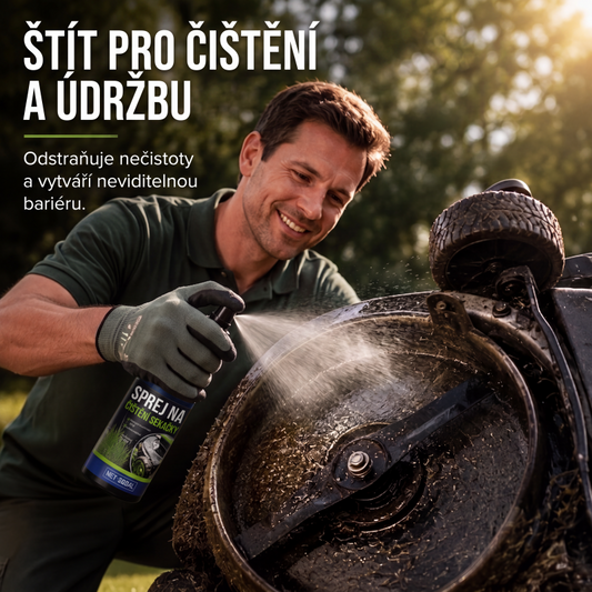 💦 Sprej na čištění sekaček Silné odstraňování trávy a mastnoty Silně rozpouštěcí formule – Rozlučte se s nánosy trávy