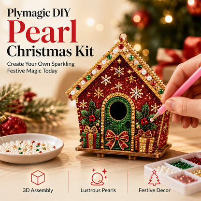 🎄 Sada 3D vánočních ozdob s korálky – Vytvořte si jedinečnou sváteční výzdobu do svého domova ✨
