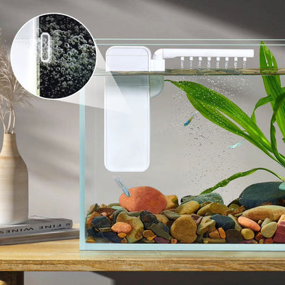 🐠 Mini akvarijní filtr s průtokem vody a provzdušňováním – multifunkční závěsný akvarijní filtr