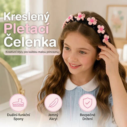 👧1+1 zdarma🎀Roztomilá pletená sponka do vlasů pro děti