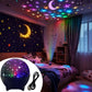USB LED noční projektor s motivem galaxie