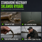 🎣Měkká gumová nástraha s příchutí krevety, vhodná pro rybolov ve sladké i slané vodě.