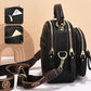 Klasická multifunkční přihrádky nastavitelný široký ramenní popruh PU kůže Crossbody Bag